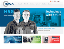 Tablet Screenshot of haux-machines.com